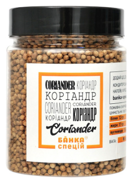 Коріандр цілий Банка спецій, 80 г